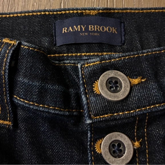 Ramy Brook Wide leg Jean with Gold & Black detailed trim - Picture 8 of 11